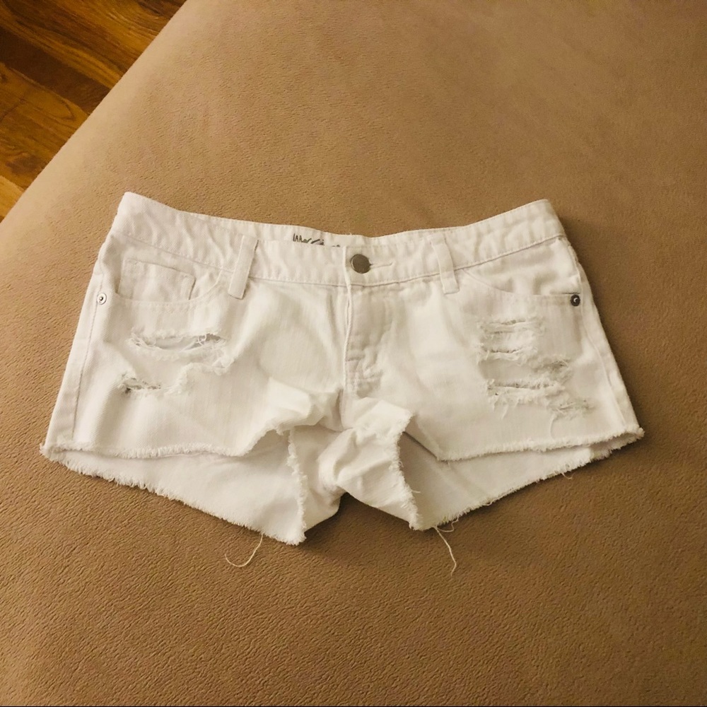 White short shorts